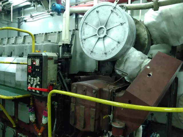 Lagged and insulated engine room piping