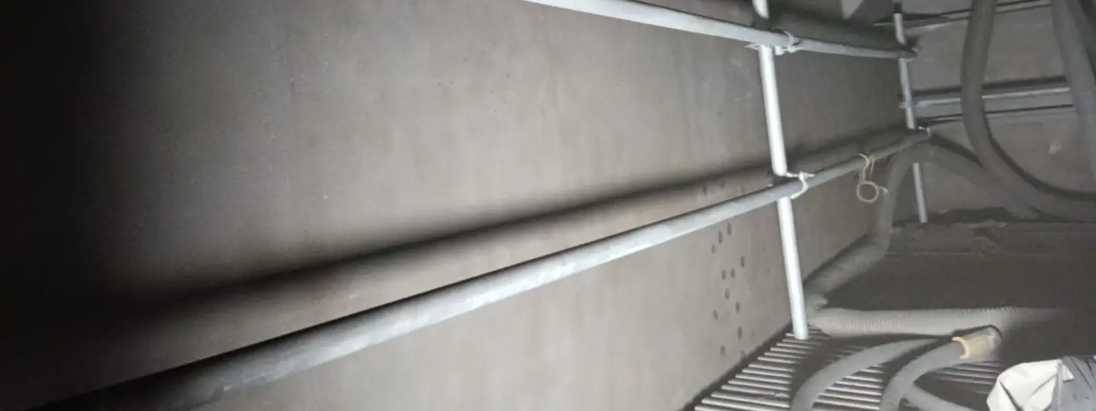 Interior of a freshly finished ship tank